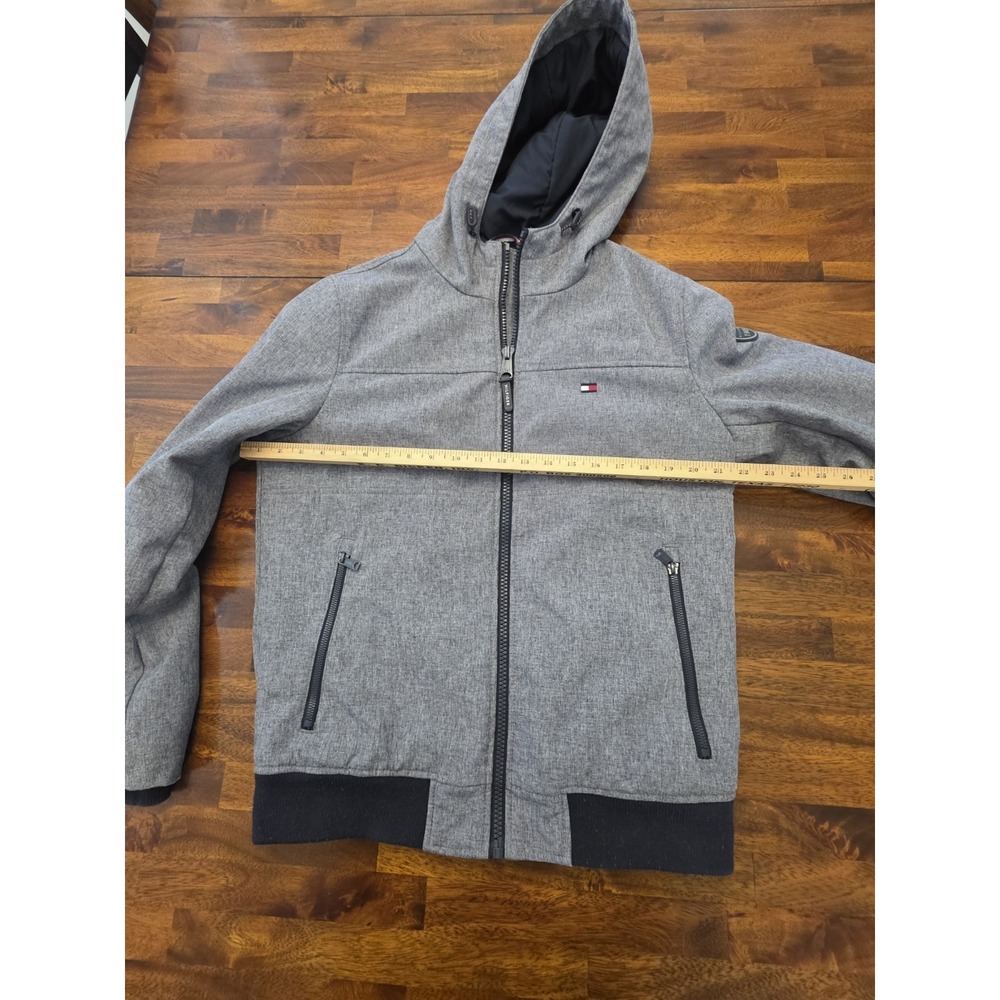 Tommy Hilfiger Men's Jacket Size M Y2K Genz Genx Full Zip Hooded - Picture 2 of 8